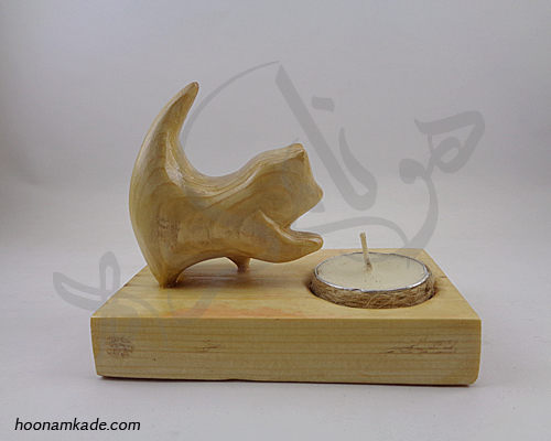 جا شمعی طرح گربه ملوس