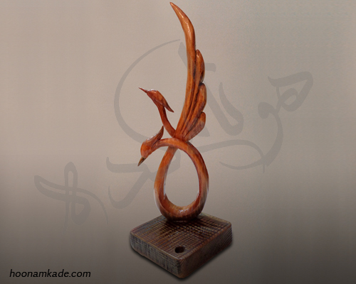 جا قلمی سیمرغ طرح دو سر