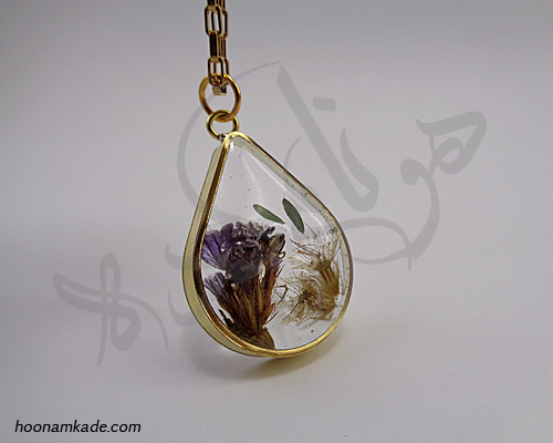 گردن آویز طرح قاب اشک2
