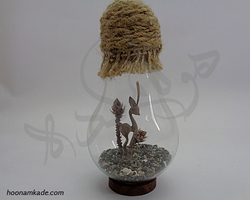 غزال تک پا طرح گوهر(داخل حباب)