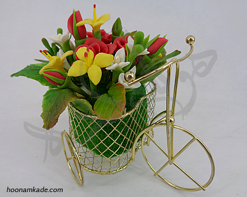 دوچرخه با گلهای چینی1