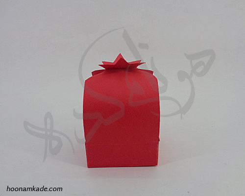 جعبه مکعب طرح انار