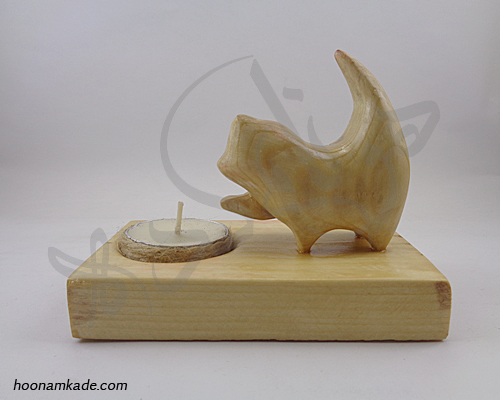جا شمعی طرح گربه ملوس