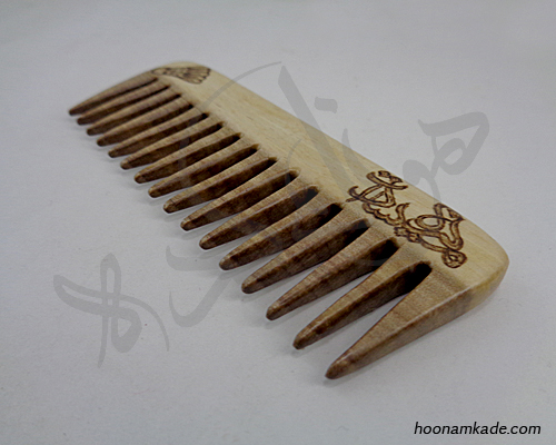 شانه مو با سوخته نگاری