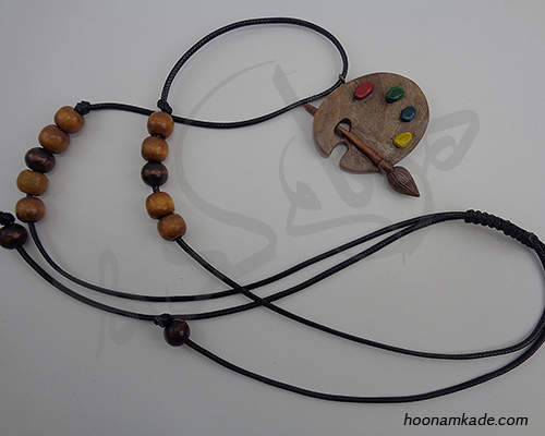 گردن آویز پالت رنگ با قلمو